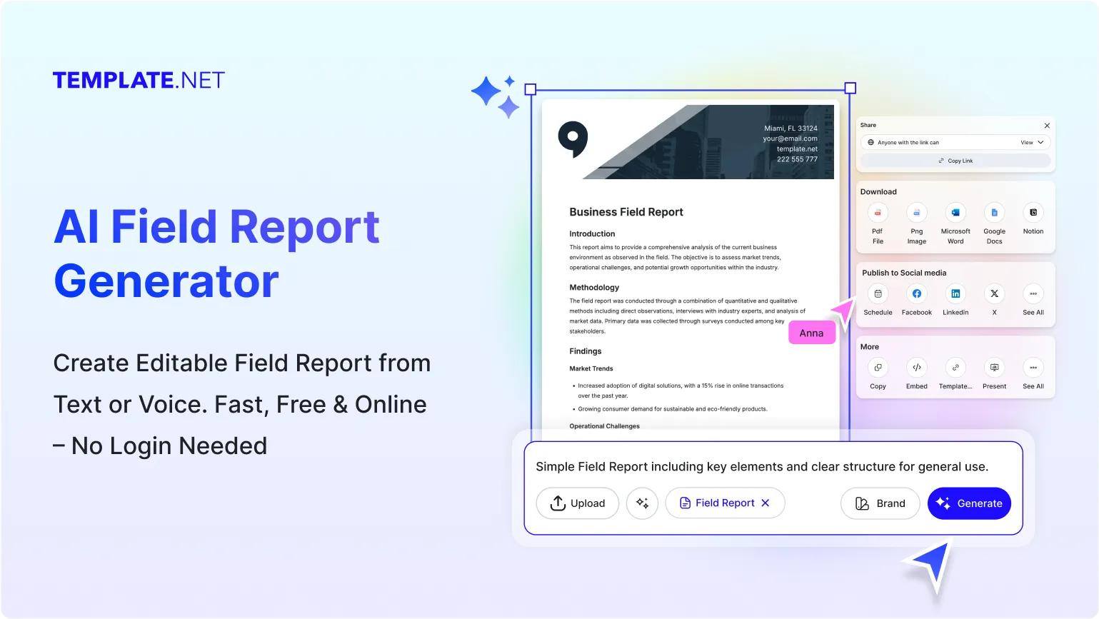 Free AI Field Report Generator, Free Online Field Report Maker